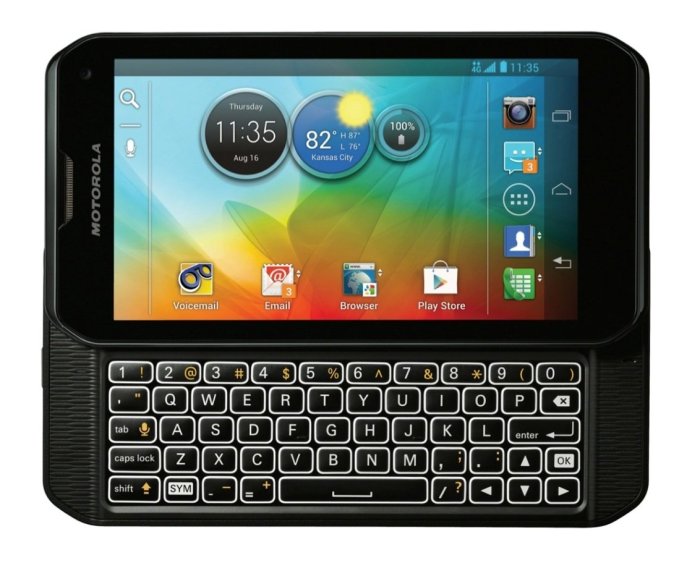 New smartphone with keyboard