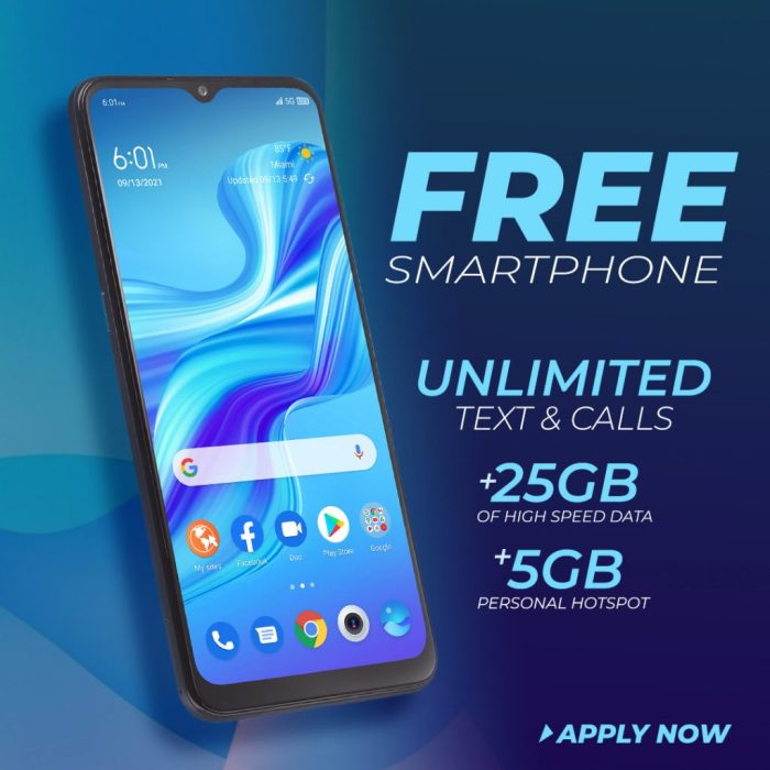 Free smartphone with service