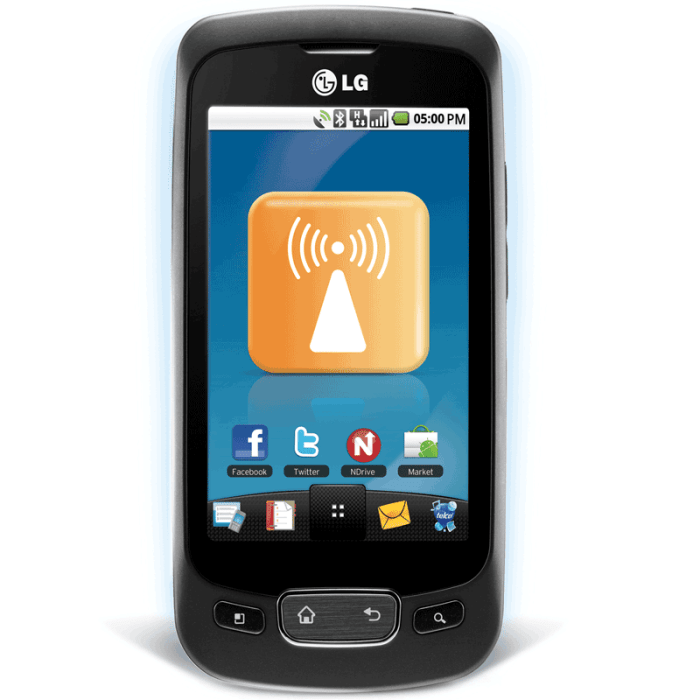 Smartphone lg p500