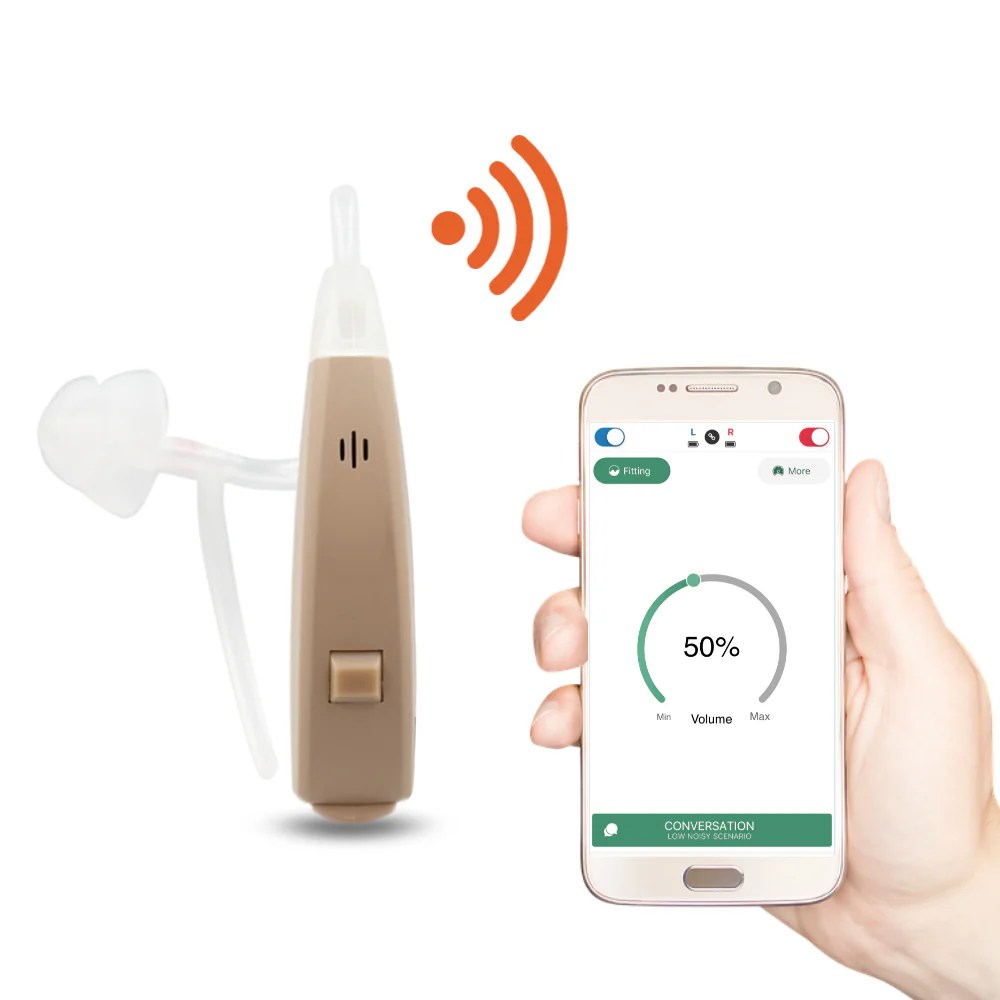 Hearing aids controlled by smartphone