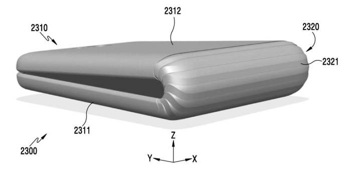 Galaxy x foldable smartphone