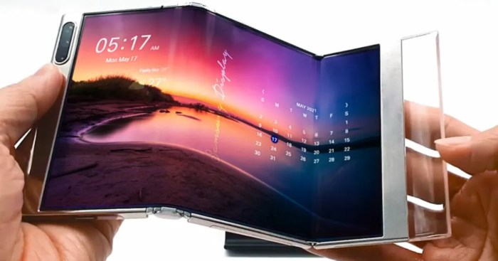 Samsung foldable smartphones