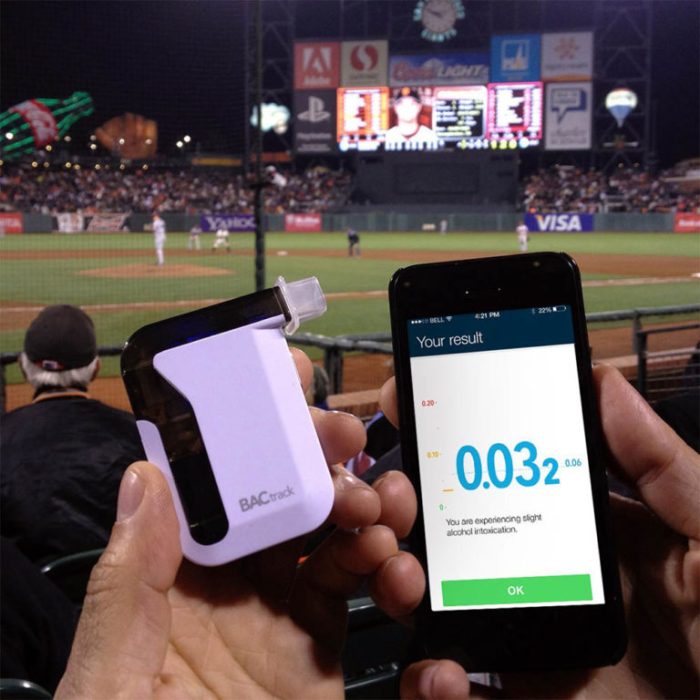 Breathalyzer for smartphone