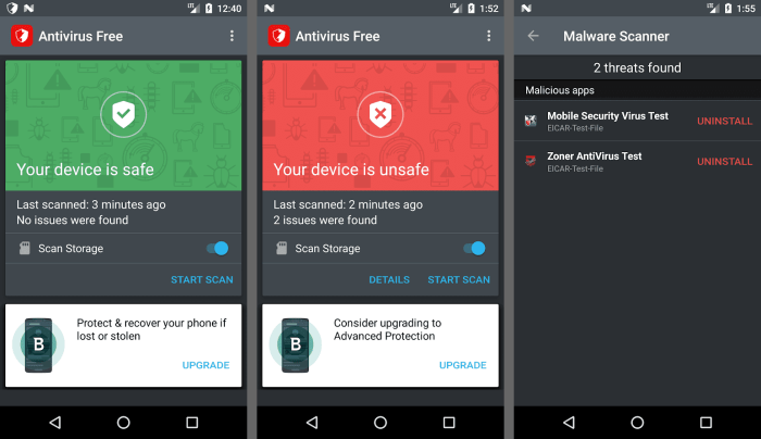 Virus protection android smartphones