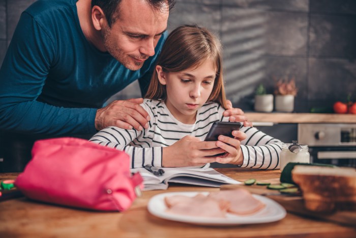 Control parental smartphone