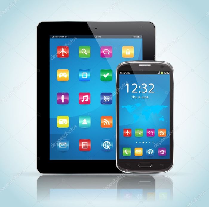 Smartphon tablet