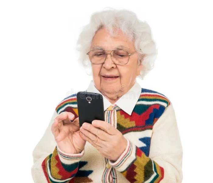 Smartphone senior citizen