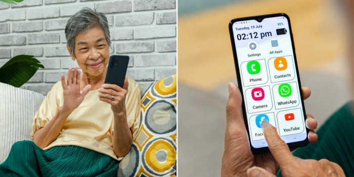 Smartphone for older people