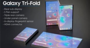 Tri fold smartphone