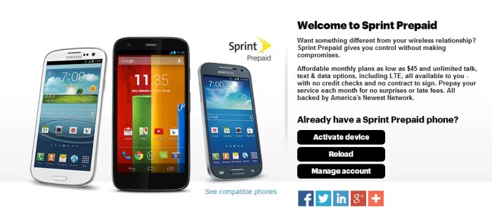 Free sprint smartphones no contract