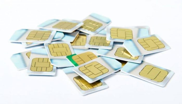 Sim card for smartphone