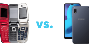 Flip phone versus smartphone