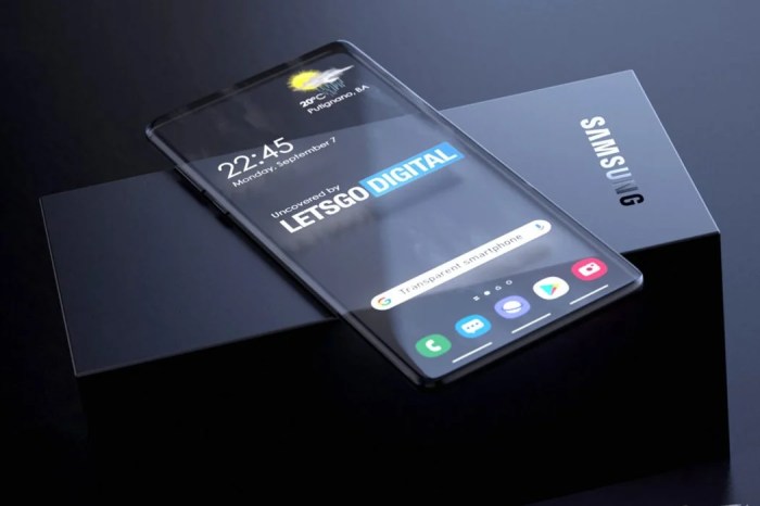 Transparent smartphone