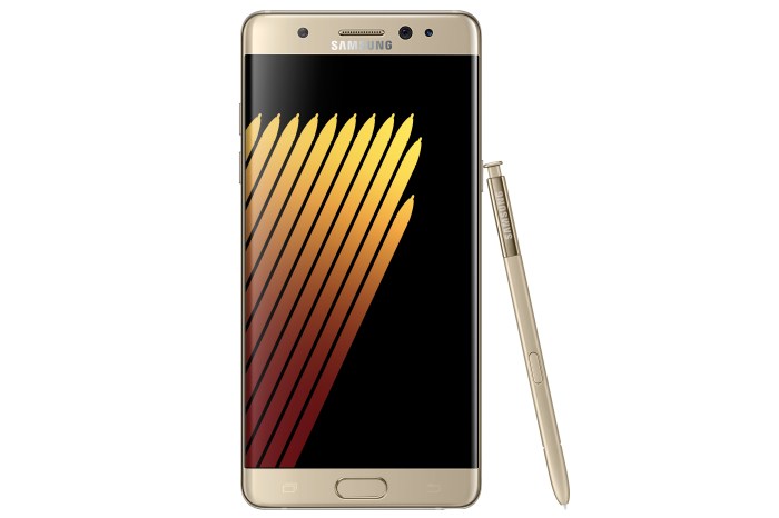 Galaxy note 7 smartphones