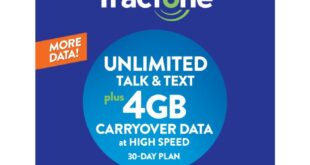 Smartphone with unlimited data plan