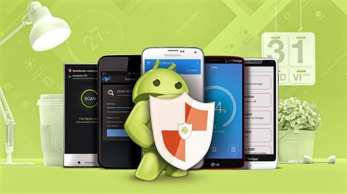 Protection virus smartphone