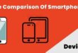 Size comparison smartphones