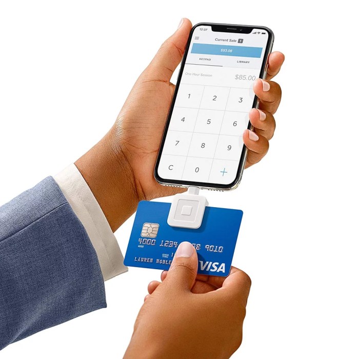 Credit card reader smartphone