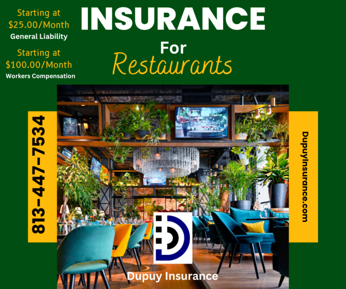 Restaurant insurance quote